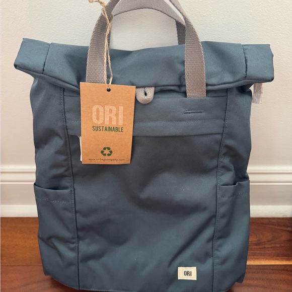 Modern Blue Backpack with Durable Fabric and Minimalist Design - Picture 6 of 6